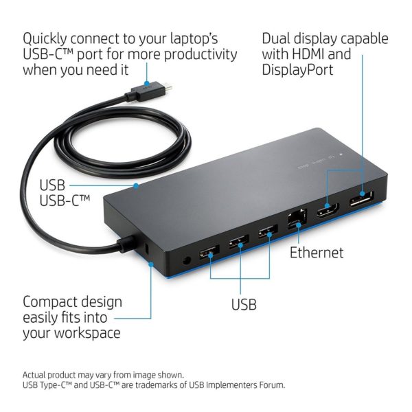 HP Elite USB-C Docking Station TPA-B01